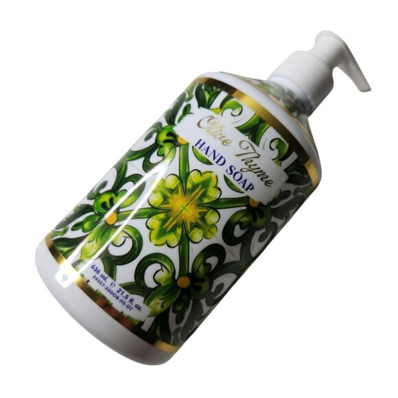 H+B Dolce Brezza Olive Thyme Hand Soap 21.5 Fl Oz - Picture 2 of 4